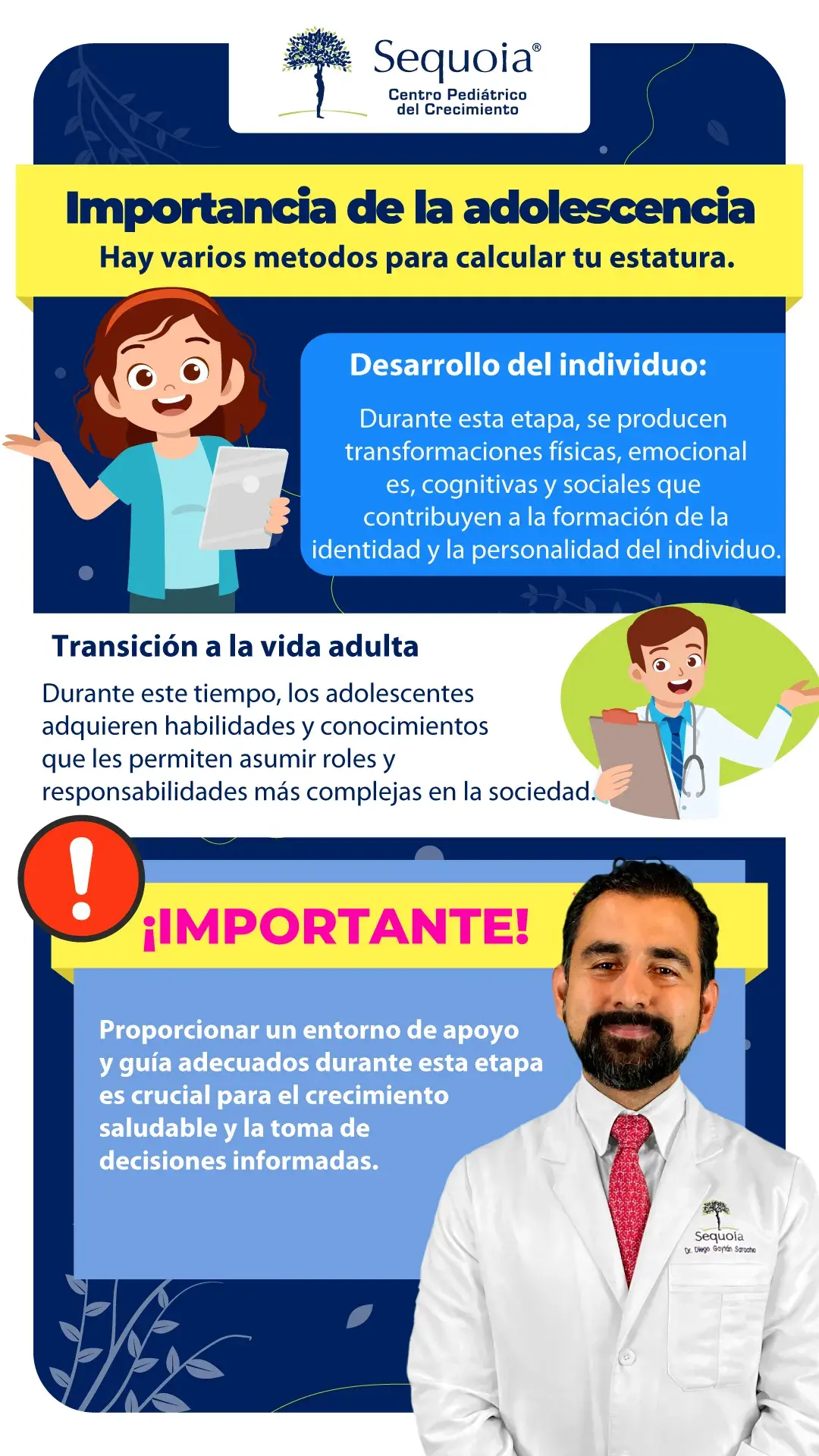 importancia de la adolescencia - infografía