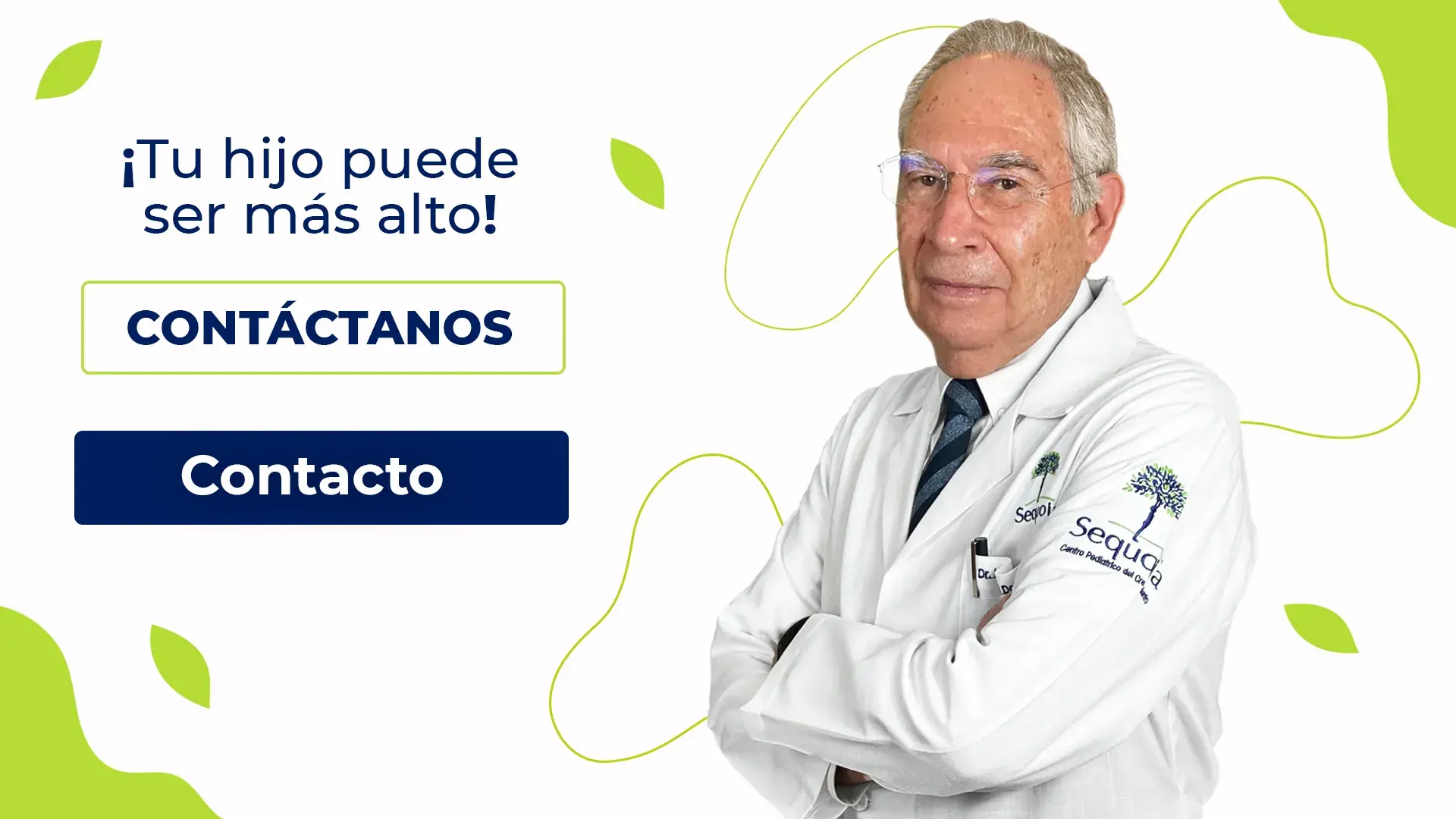 Banner, tu hijo puede ser más alto, contacto