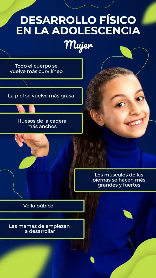 Lista de cambios físicos en la adolescencia de niñas