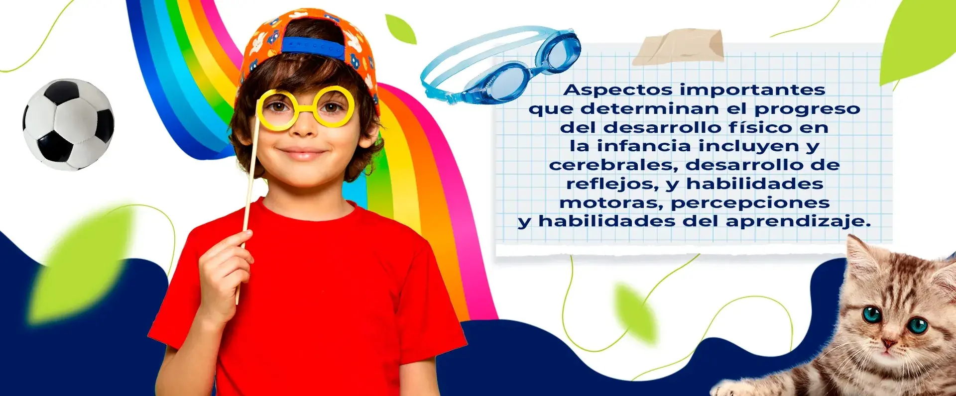 Banner cambios físicos de un niño