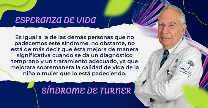 La calidad y la esperanza de vida del síndrome de Turner dependen del diagnóstico temprano.