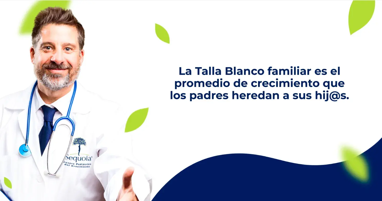banner informativo sobre talla blanco familiar