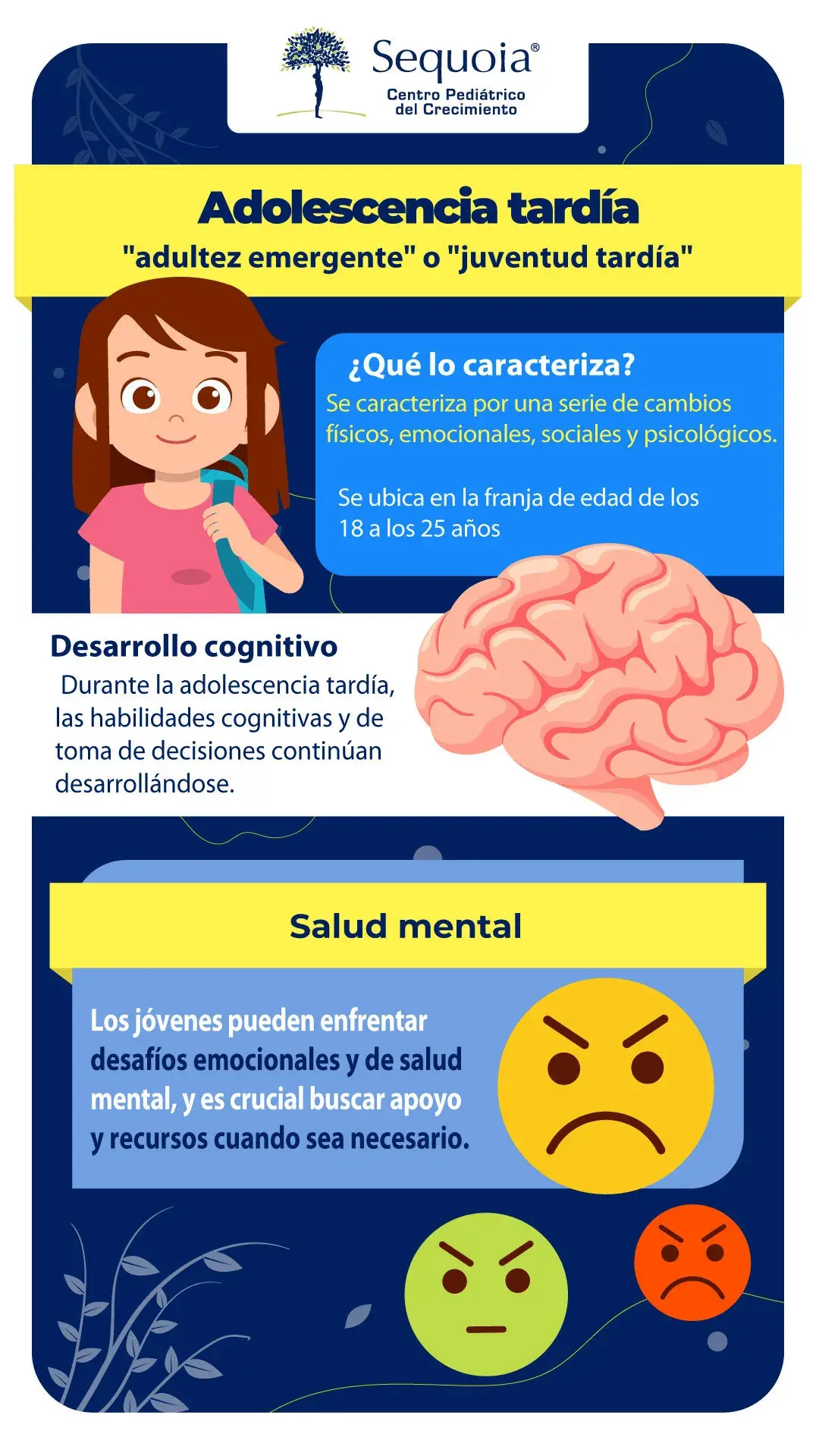 adolescencia tardía - Infografía