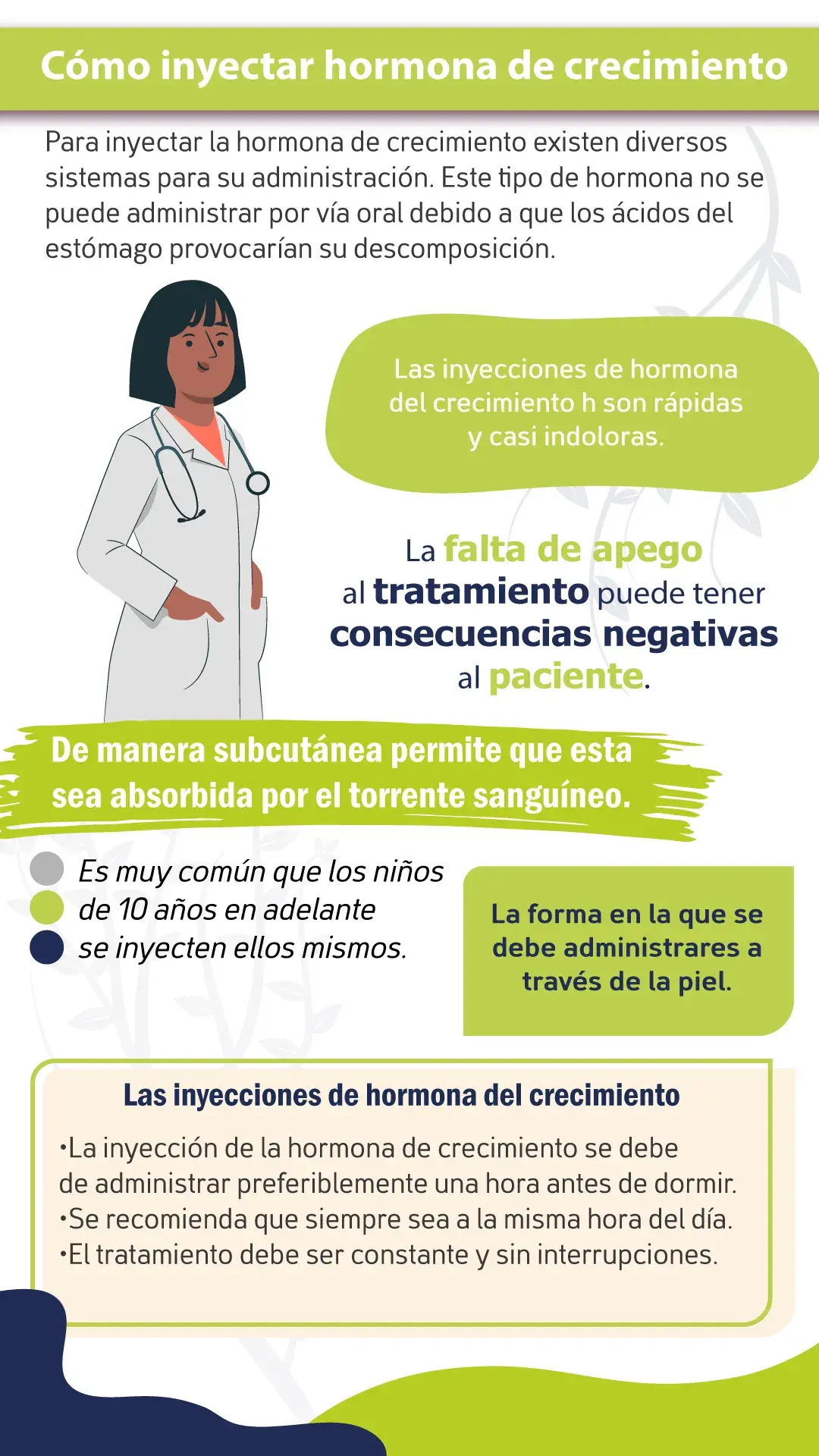Cómo inyectar hormona de crecimiento esta es a través de la piel.