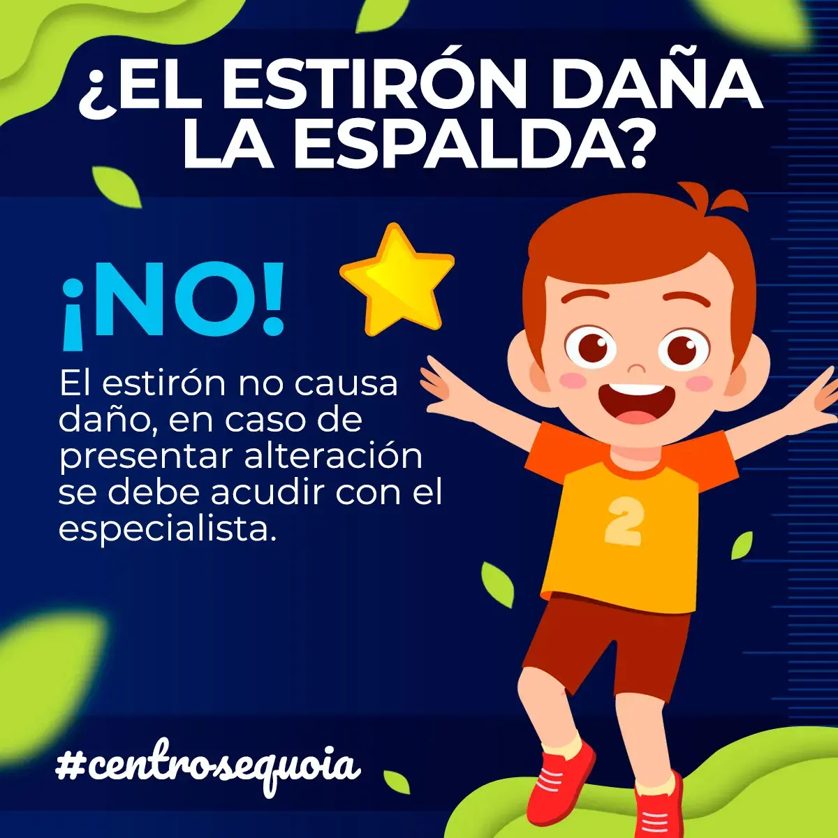 El crecimiento puberal no causa daño en la espalda